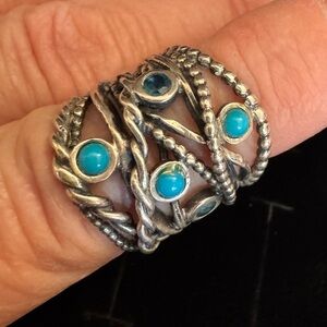 Or Paz Sterling Silver Turquoise Ring (size 6)